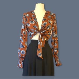 Forever21 versatile floral blouse